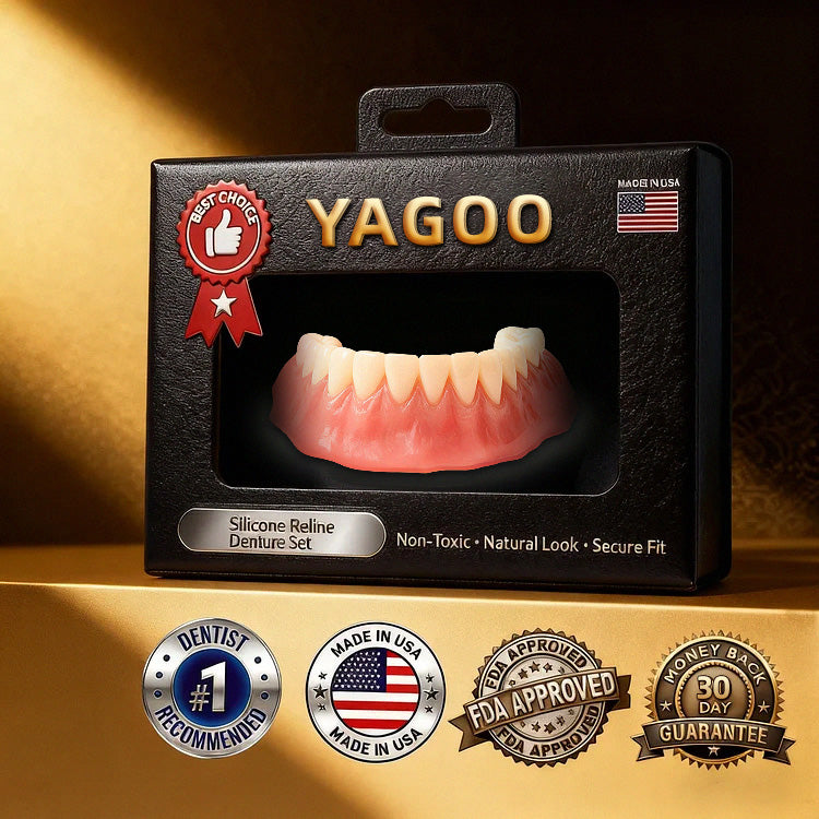 🔥Authentic products shipped🦷70% OFF! YAGOO Custom-Fit Full Functional DenturesMake you more confident-Made in the USA & FDA-Certified